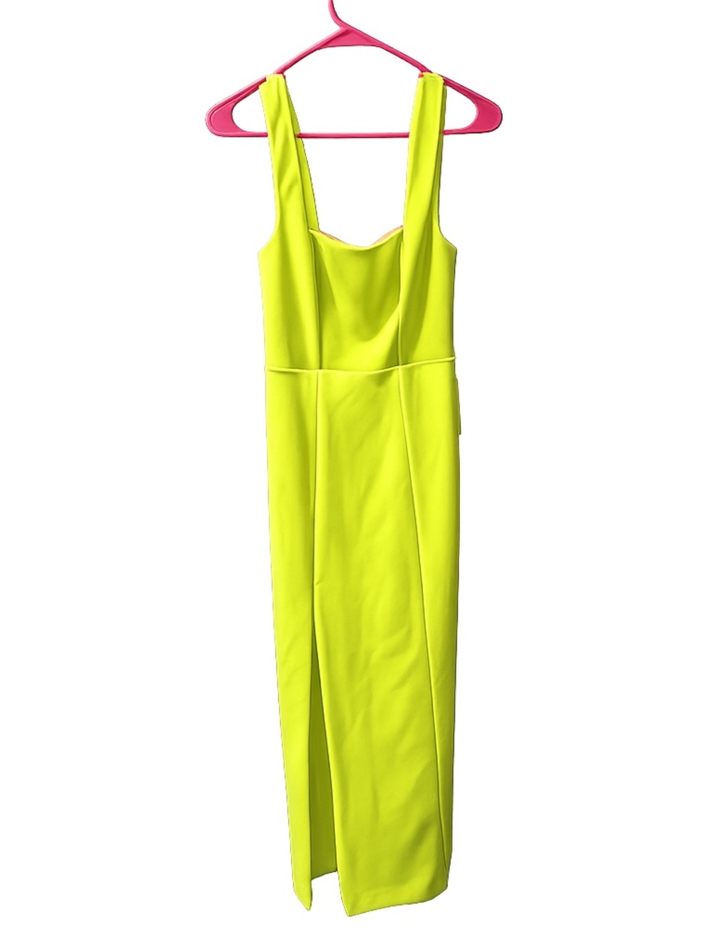 Neon Lime Sleeveless Maxi Dress
